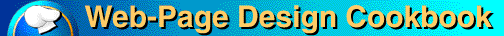 [Web Page Design Cookbook banner]
