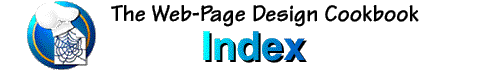 [Web Page Design Cookbook Index banner]